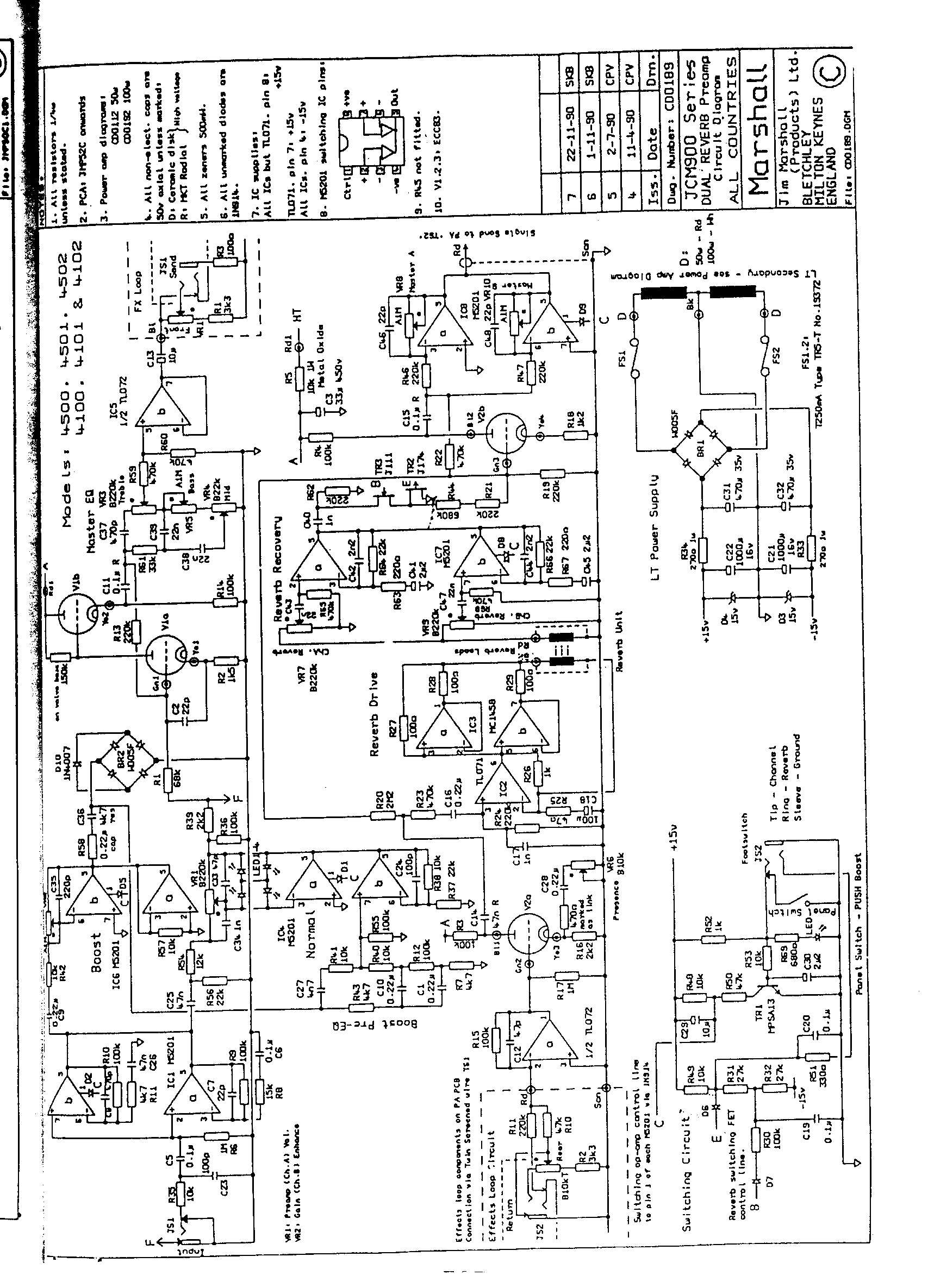 viva Analog Marshall Amplifiers Page
